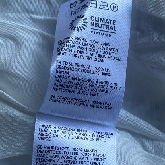 New Reformation Evianna Linen Floral Mini Dress - Picture 15 of 16